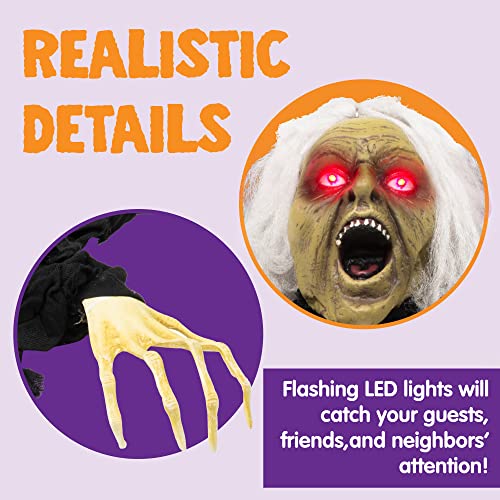 Zombie Halloween Decoration with Sound Effect & Lighted Eyes D112718