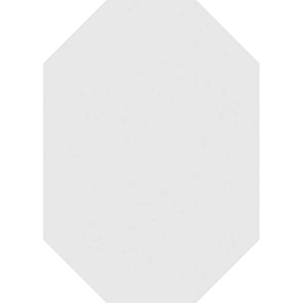 30x22W x 38x22H Vertical Elongated Octagon PVC Gable Vent O370320