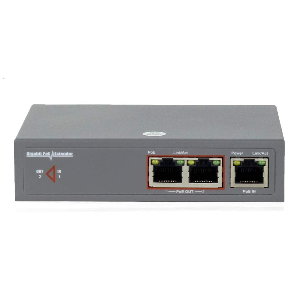2 Ports Gigabit Poe Extender, Pack of 2 X69323
