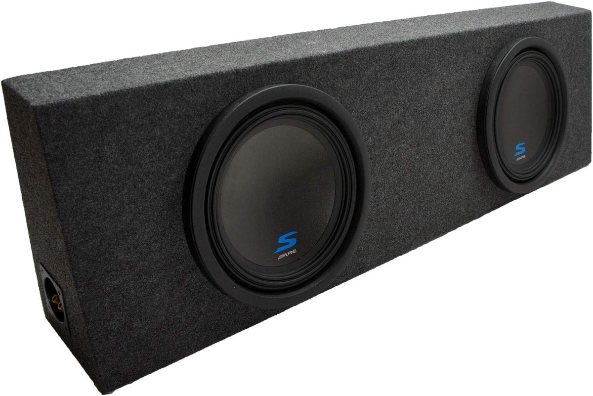 Dual 12" Car Audio Subwoofers Sub Box Enclosure Package X1777