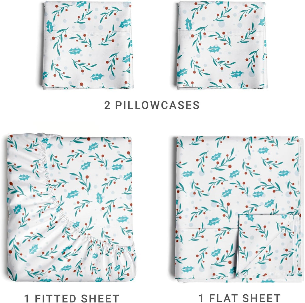 4 Piece Deep Pocket Christmas Sheet Set Z4650
