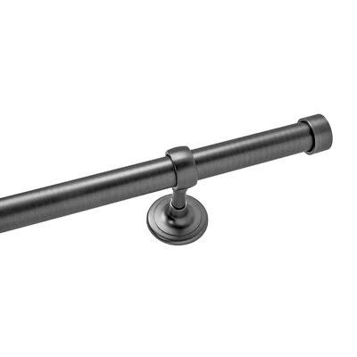 1.15x22 Metal Endcap Rod Set with Non-Telescopic Pole and Modern Brackets G713