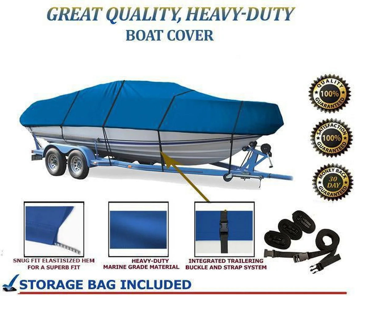Boat Cover for Starcraft Tournament Fish 170 1996 D192823
