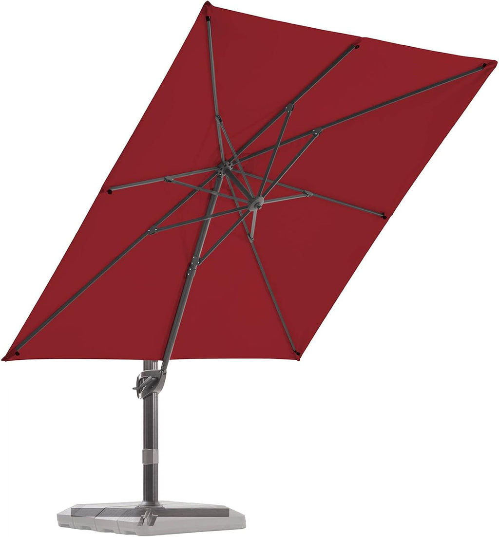 9x9 FT Aluminum Cantilever Patio Umbrella with Cross Base G238213