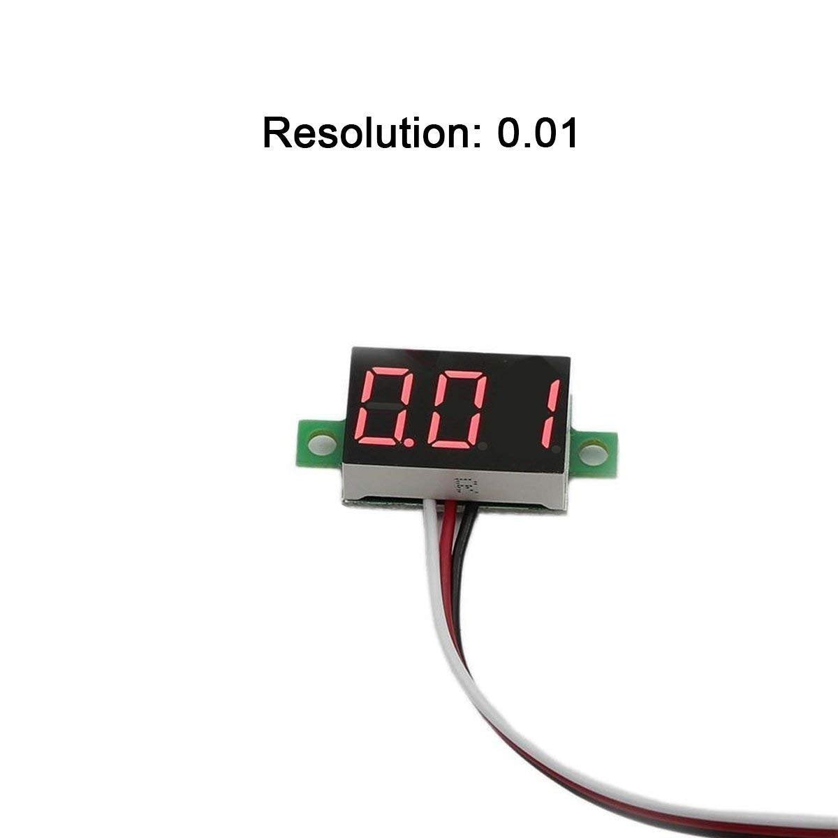 5pcs DC 0~30V Digital Voltmeter Red LED Display V405553
