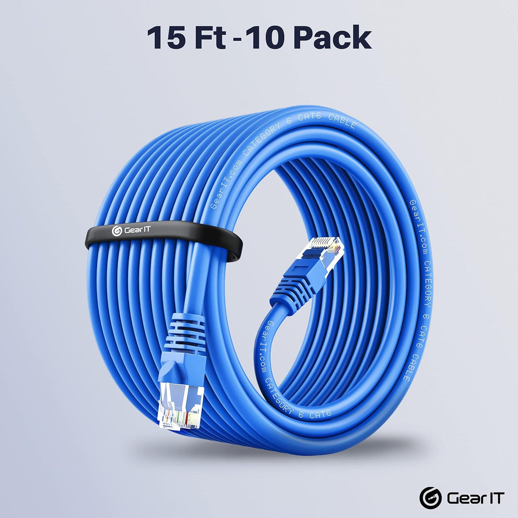 Cat 6 Ethernet Cable 5 ft (24-Pack) Blue C8302