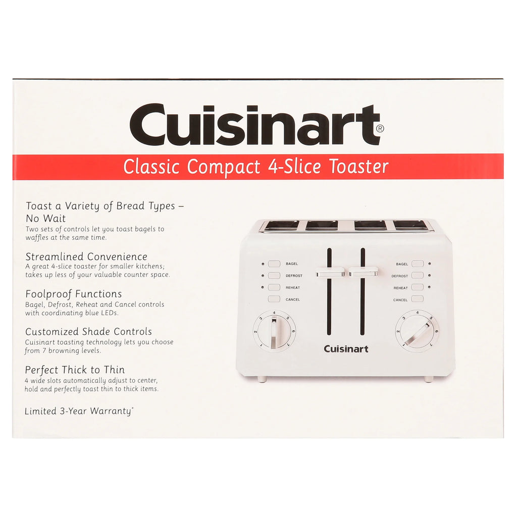 4 Slice Compact Plastic Toaster V49797