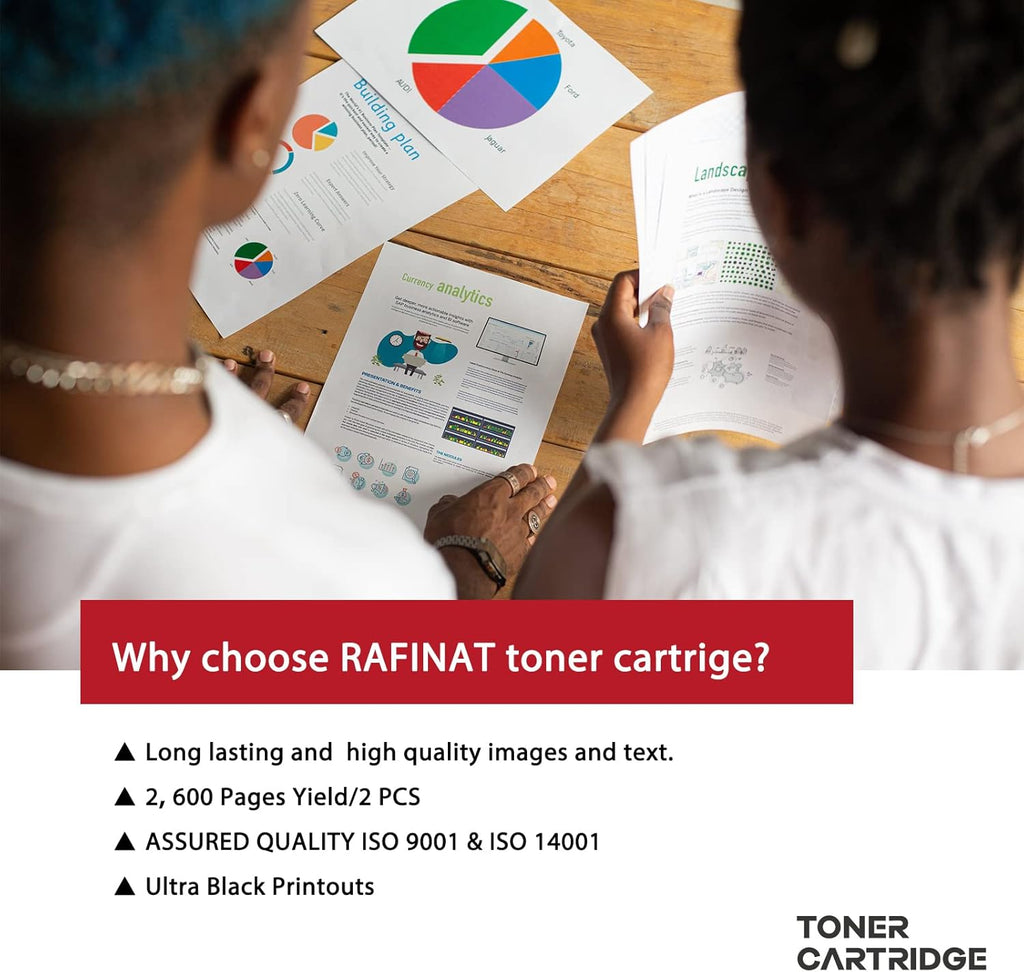 Black Toner Cartridge Replacement, 2 Pack I31825