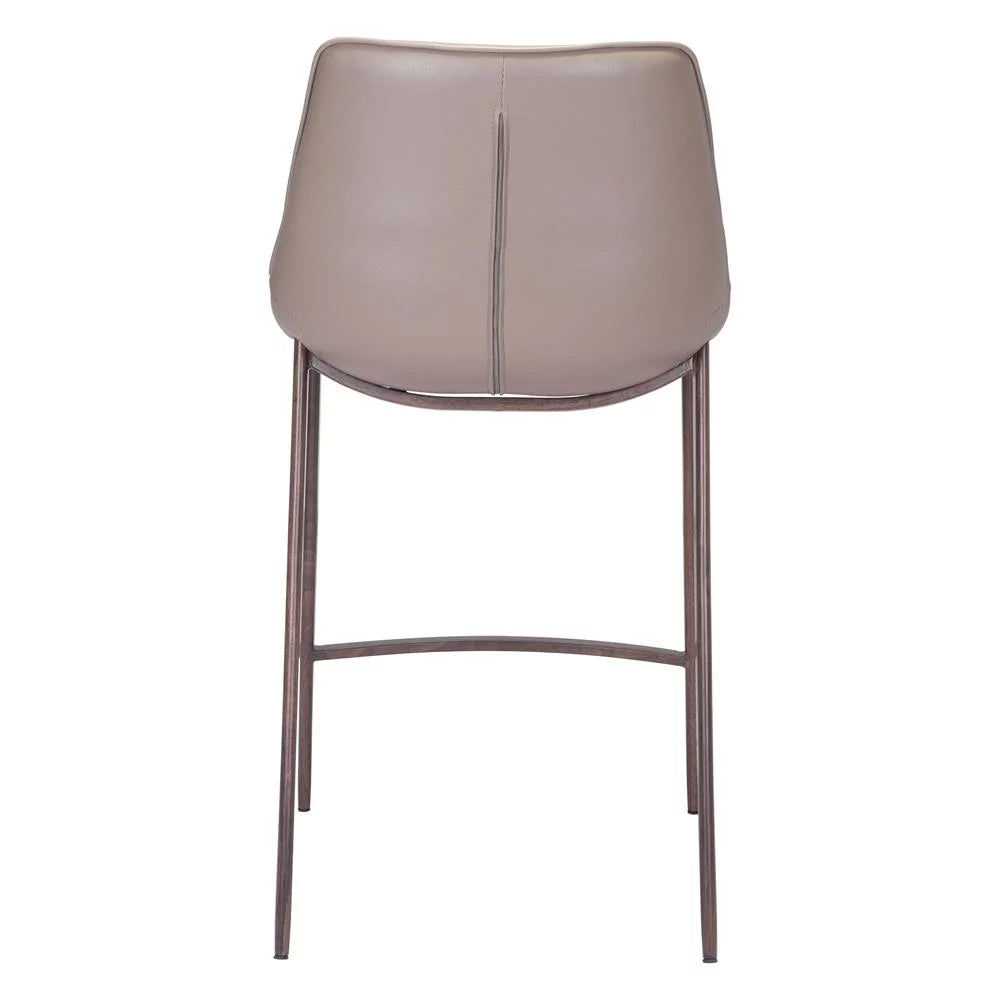 Gray Walnut Counter Chair Set of 2 F4019
