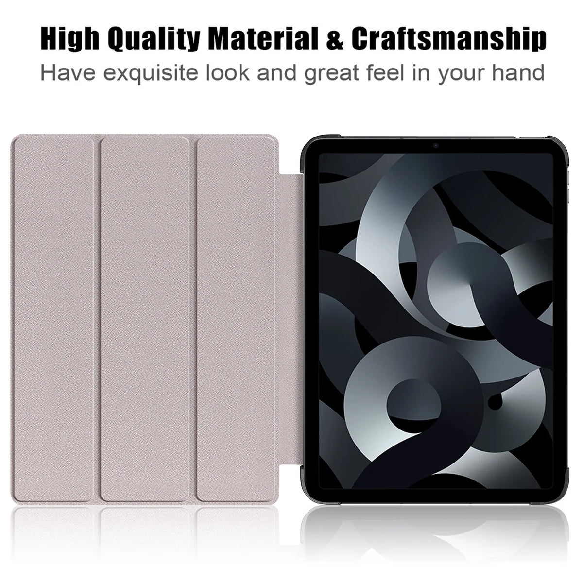 Darkblue Tri-fold Stand Case for iPad 10.9" 2022 S43512