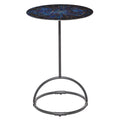 Blue Contemporary Metal Accent Table A8841