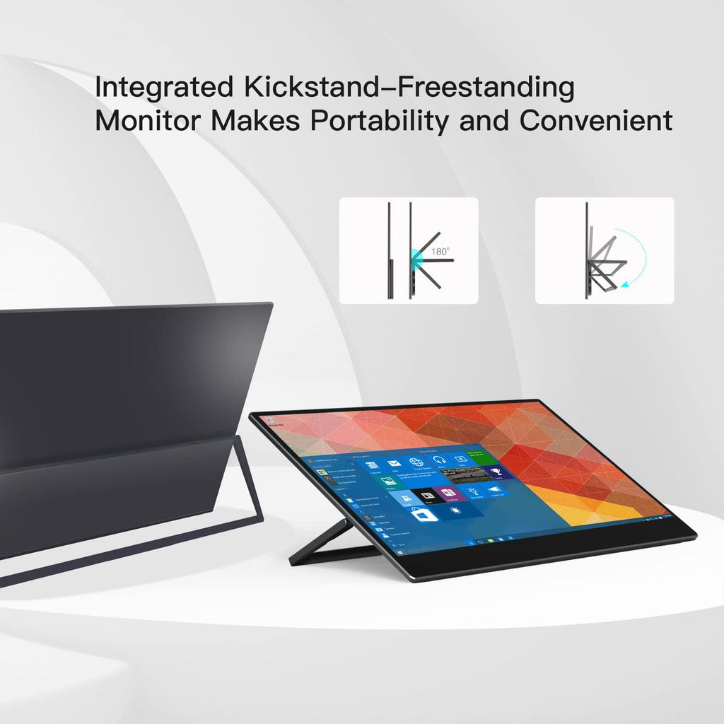 15.6" 1080P Touchscreen Portable Monitor with Kickstand O1136