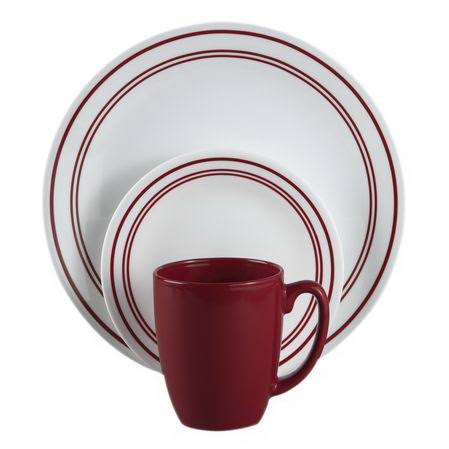 16-Piece Red Dinnerware Set J51154