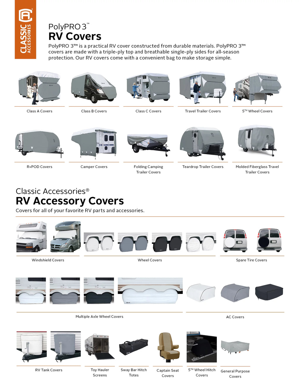 Extra Tall RV Cover, Fits 37' - 40' RVs H71168