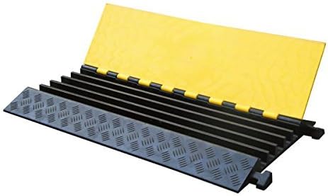 5 Channel 36” Long Black/Yellow Cable Protector Ramp I625564