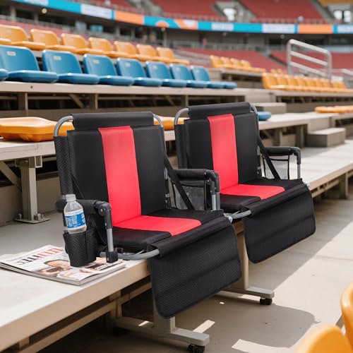 Folding Stadium Seat with Cup Holder and Cushion U70892