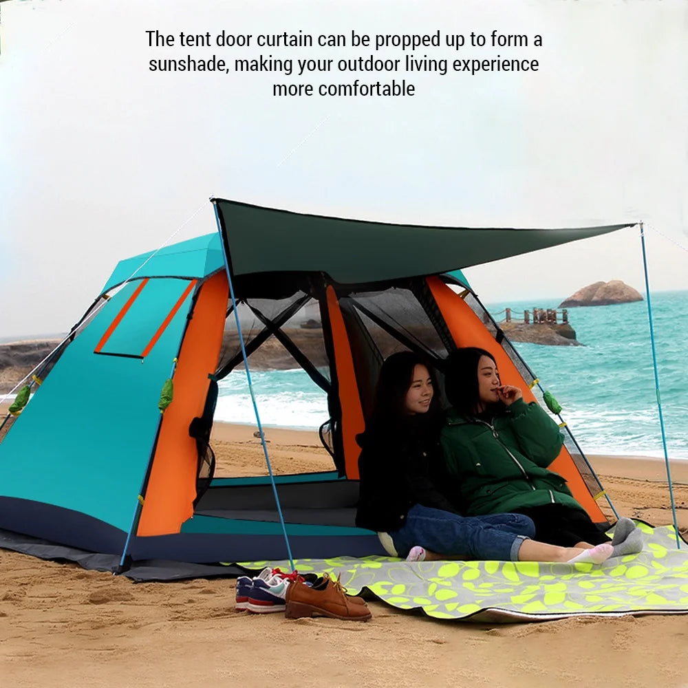 Quick Open Waterproof Camping Tent 3-4 Person G2305