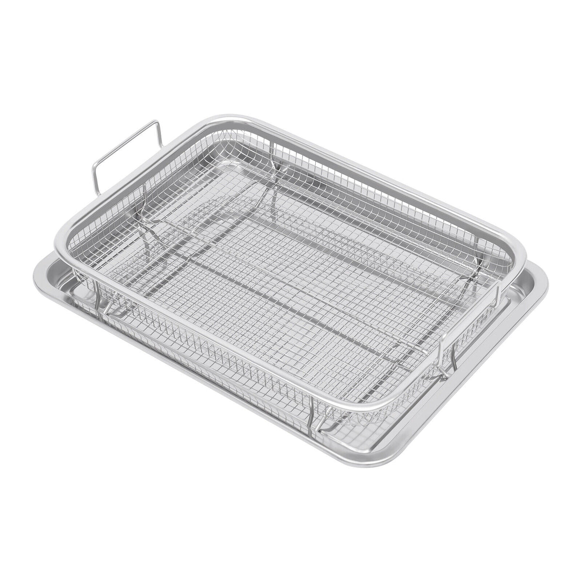 Stainless Steel Non-stick Air Fryer Basket 2 Piece Set M130648