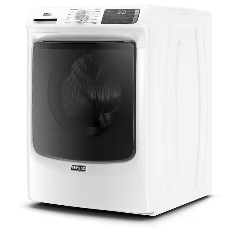 White Front Load Washing Machine with Steam H2240