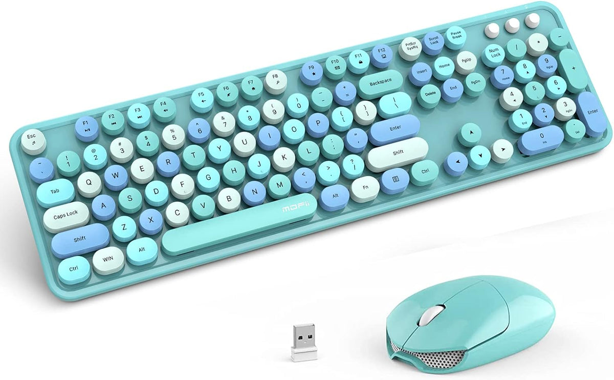 Wireless Mechanical Gaming Keyboard with LED Backlit, Bluetooth 5.1/USB Wired, 104 Keys, Blue Switch, Magnetic Wrist Rest D322