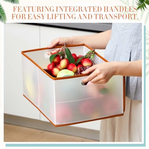 4 Pcs Collapsible Freezer Organizer Bins U53768