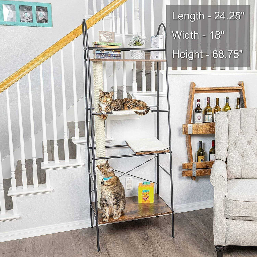 Cat Climber with Scratching Post and Cat Hammock Y739