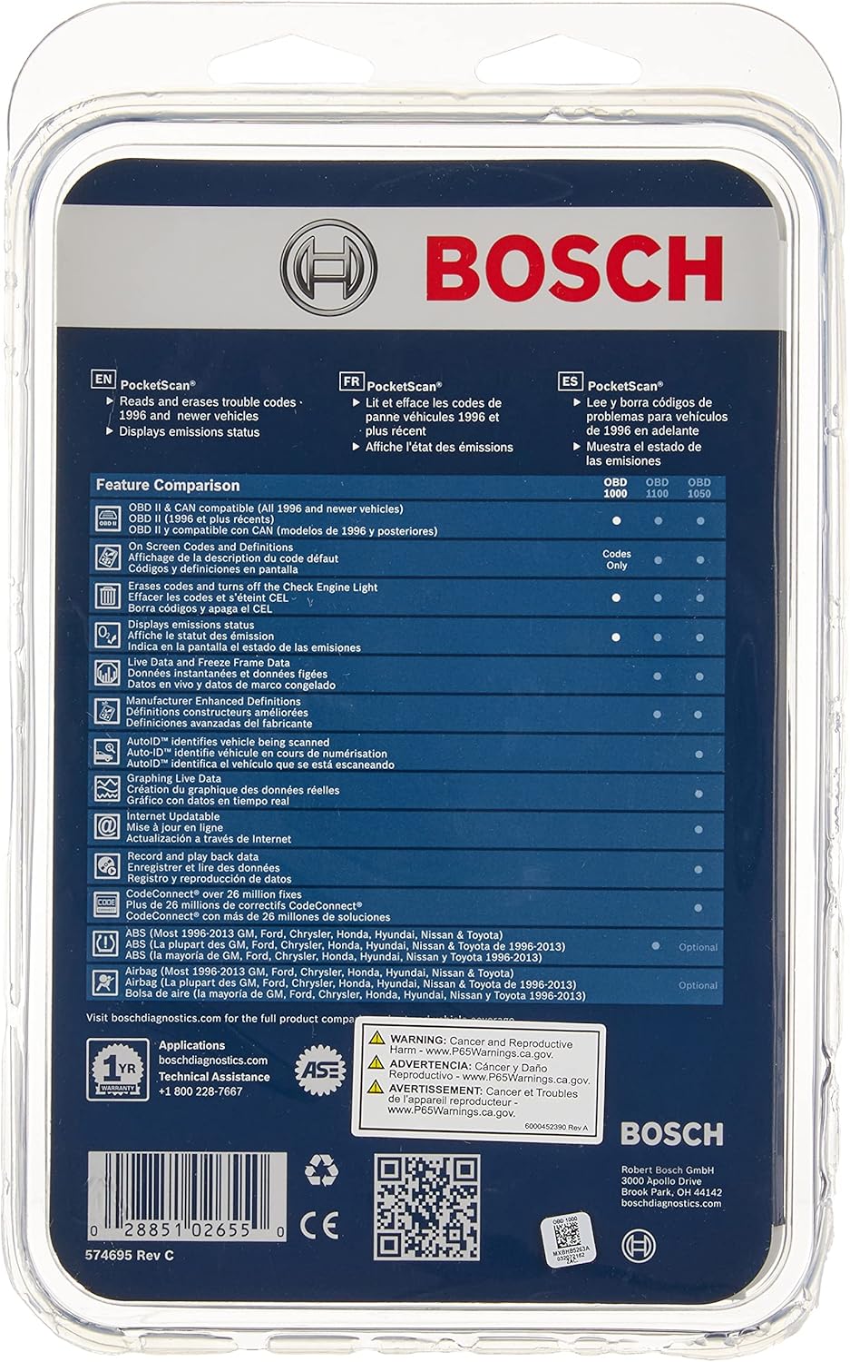 OBD 1000 Diagnostic Vehicle Scanner Pack of 2 N52819