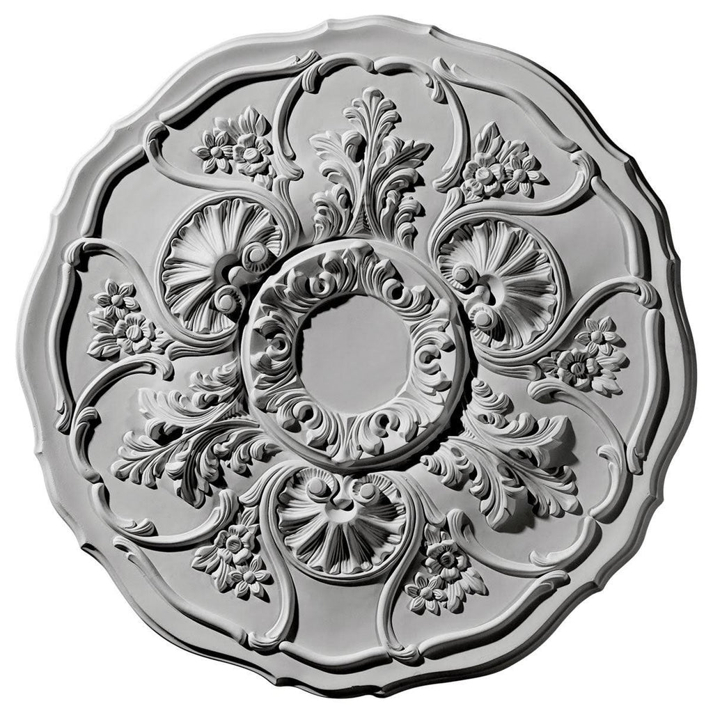 22 1/2x22OD x 1 1/2x22P Ceiling Medallion Hand-Painted Gobi Desert Crackle O204
