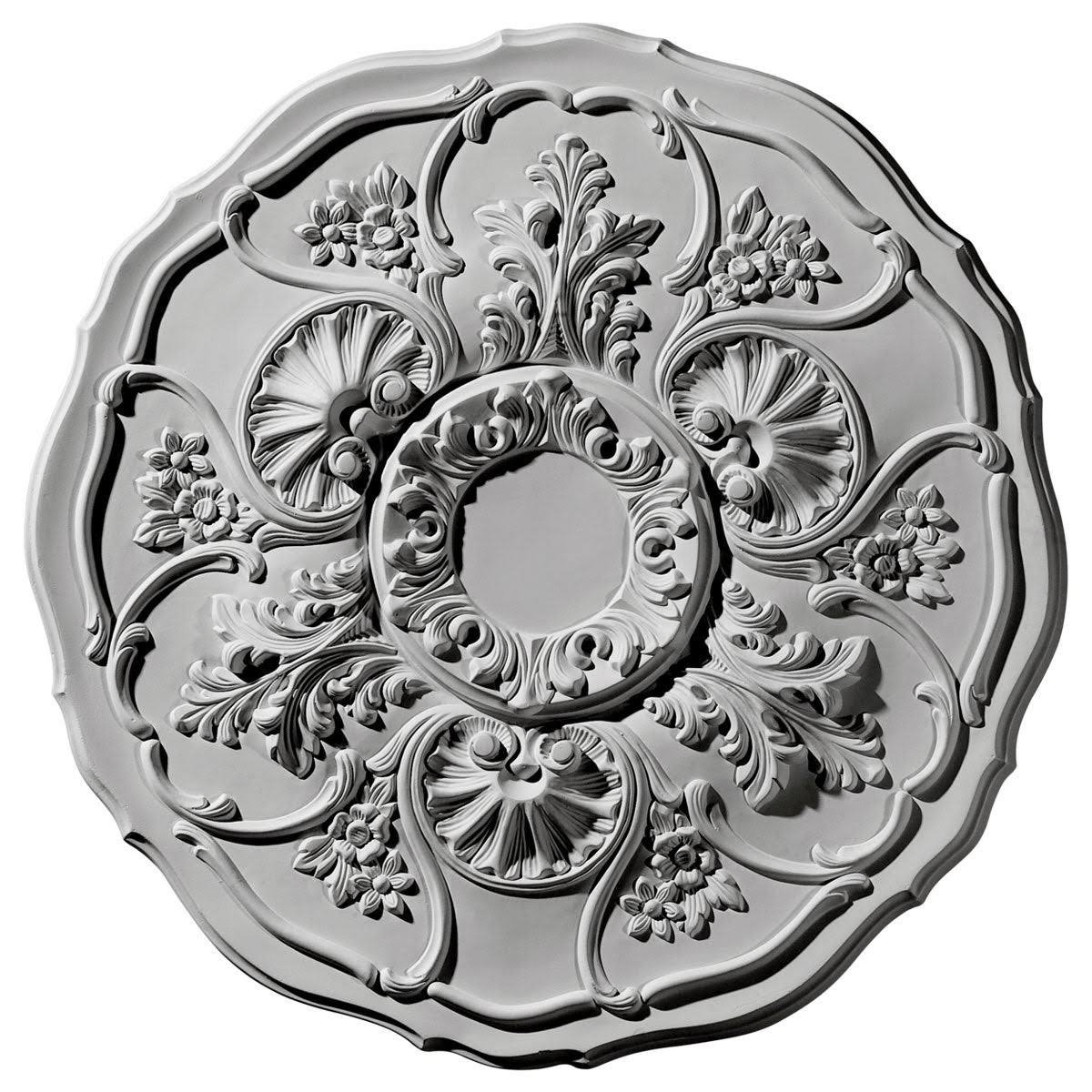 22 1/2x22OD x 1 1/2x22P Ceiling Medallion Hand-Painted Gobi Desert Crackle O204