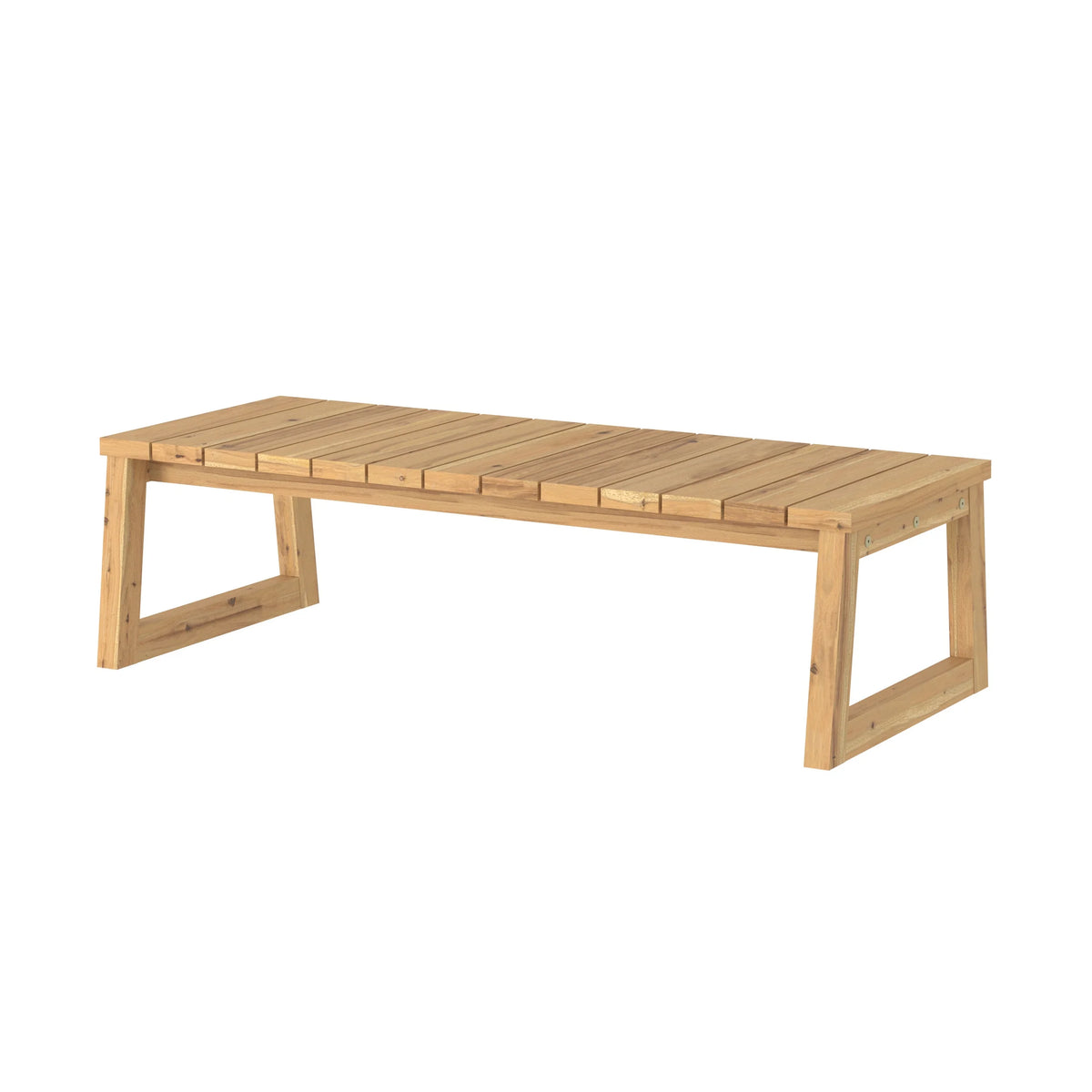 Solid Wood Slat-Top Outdoor Coffee Table H949