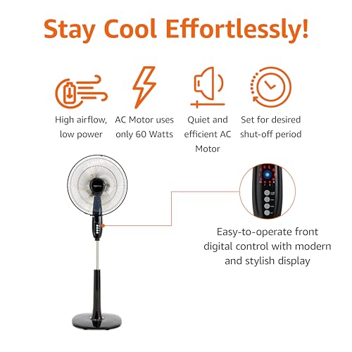 16-Inch Oscillating Pedestal Floor Fan S435