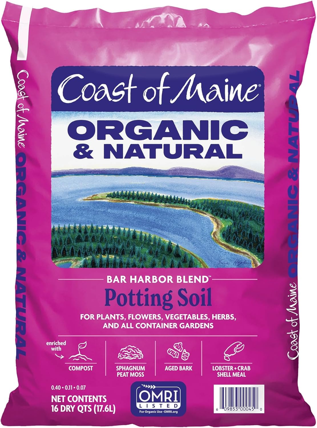 16qt Organic Natural Potting Soil T944734