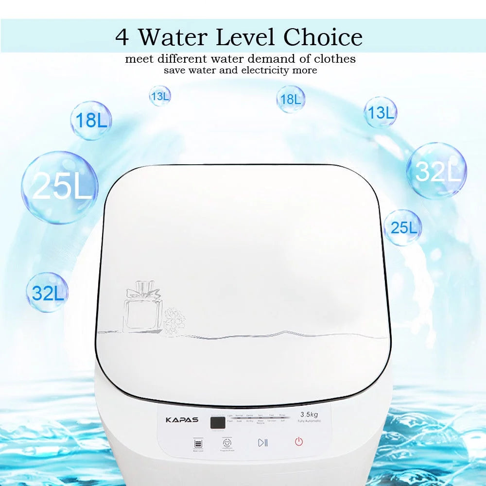 Compact Washing Machine with 8 lbs Capacity Top Load Tub Washer W7357