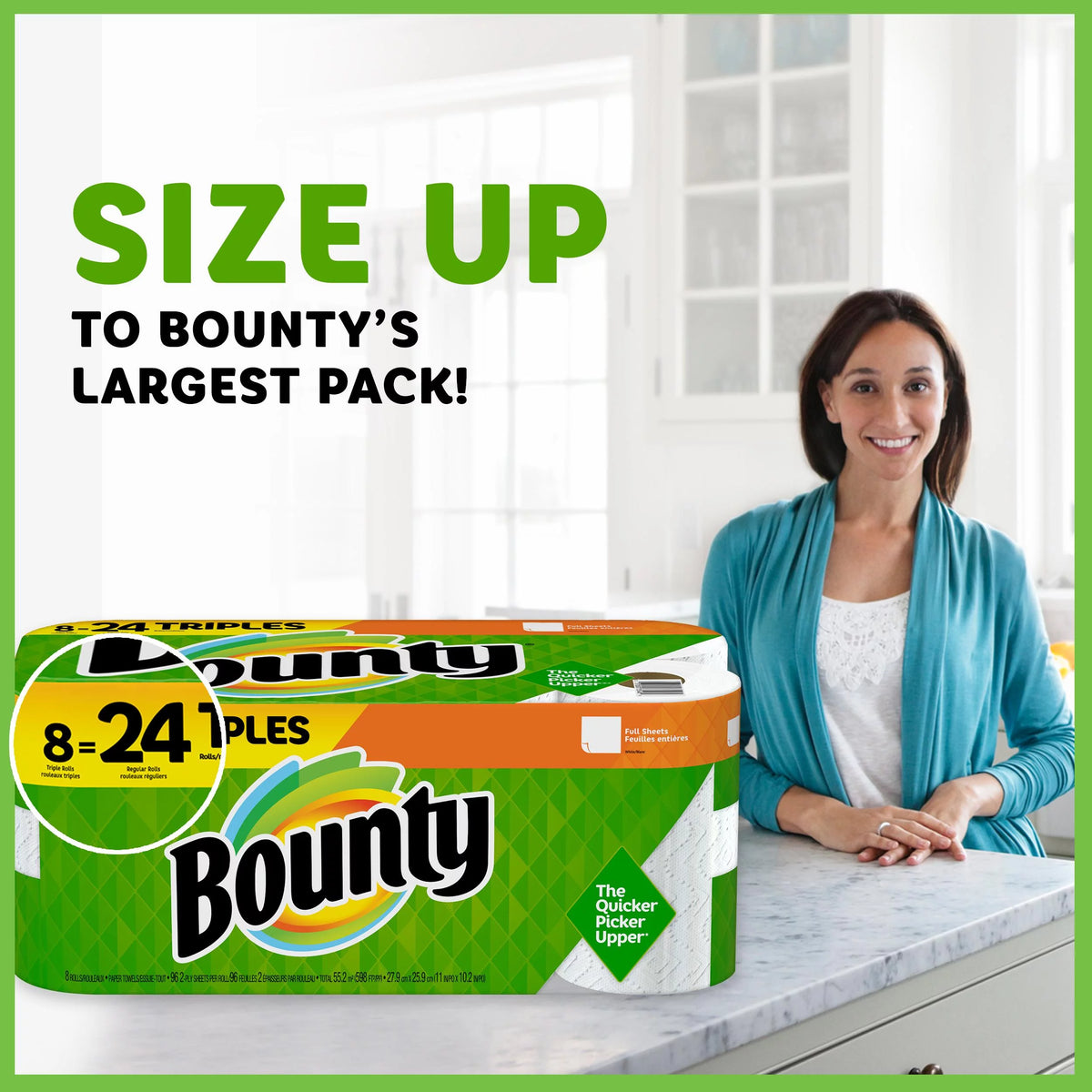 White Paper Towels 6 Double Rolls D2735