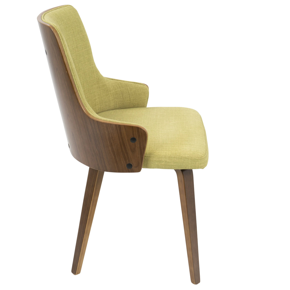 Green Fabric Dining Accent Chair Set of 2 X8141