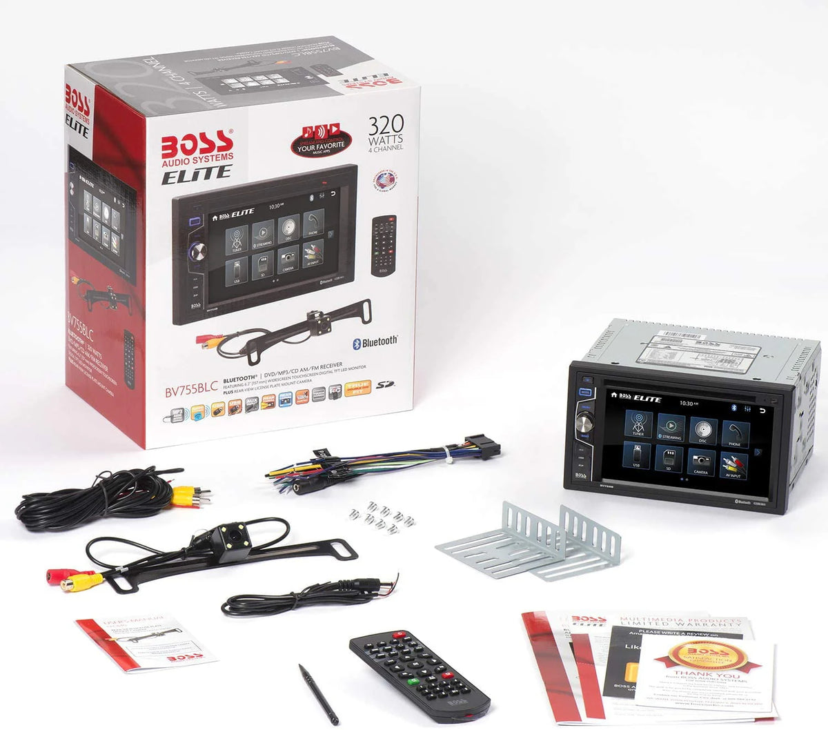 2 Din Bluetooth Touchscreen Car Stereo System D6859