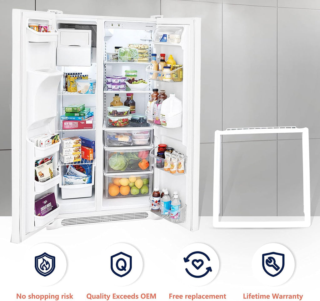 Crisper Pan Cover, Shelf Frame and Delicatessen Drawer Cover O405541