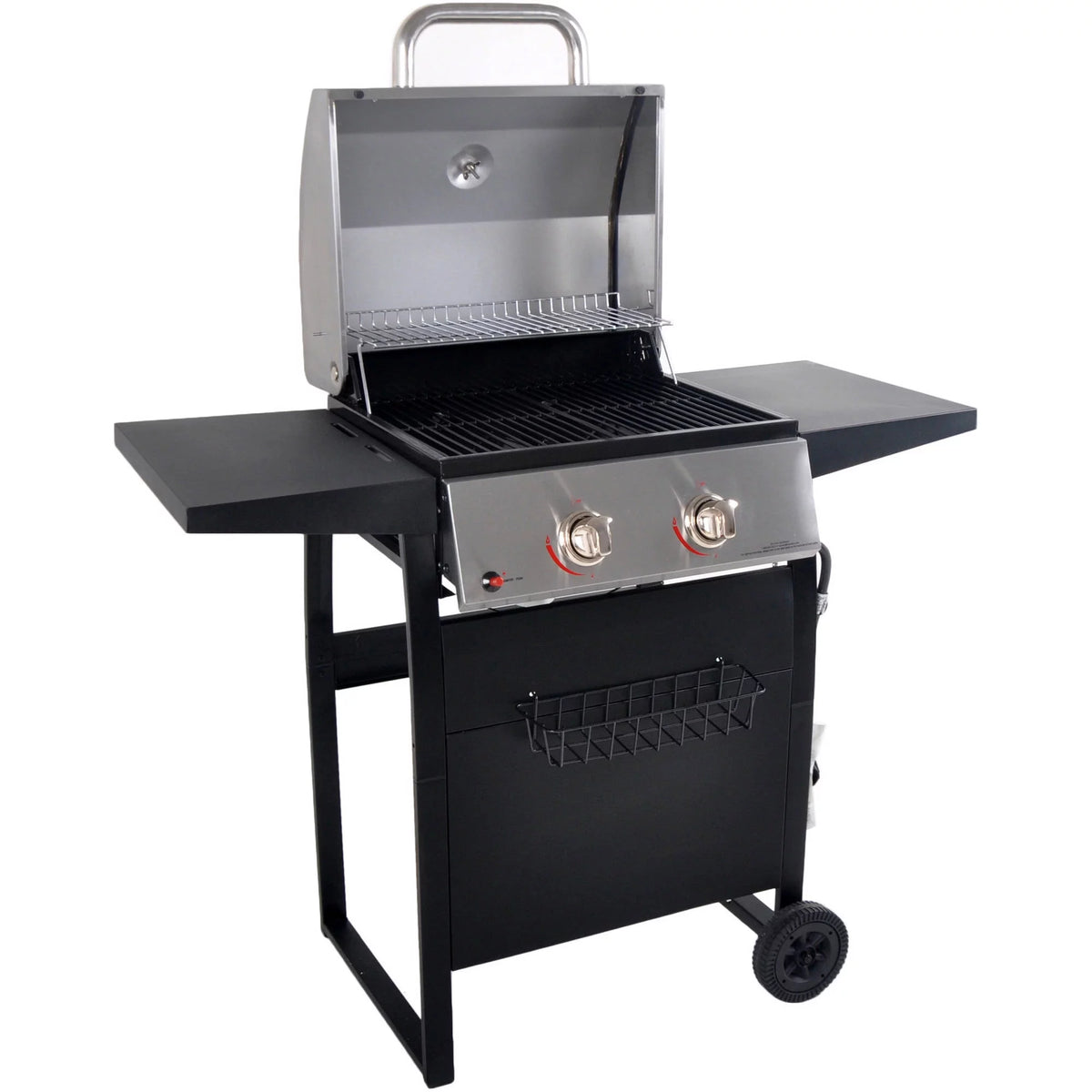 2-Burner Propane Gas Grill, Stainless and Black S468727