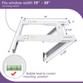 Window Air Conditioner Support Bracket, Heavy Duty Holds Up to 200 lbs Pack of 2 B274964