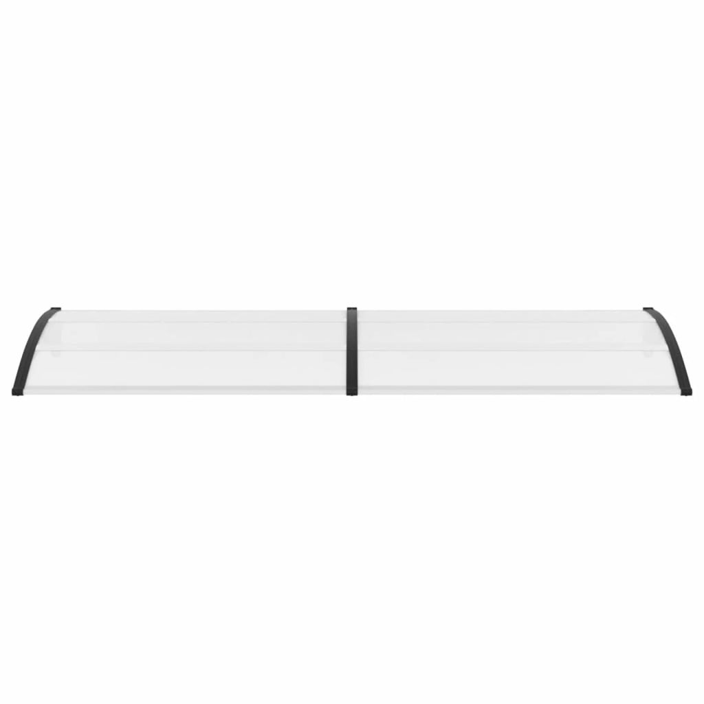 Door Canopy Black and Transparent 118.1"x31.5" PC E24293