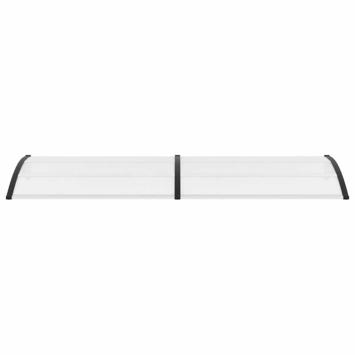 Door Canopy Black and Transparent 118.1"x31.5" PC E24293