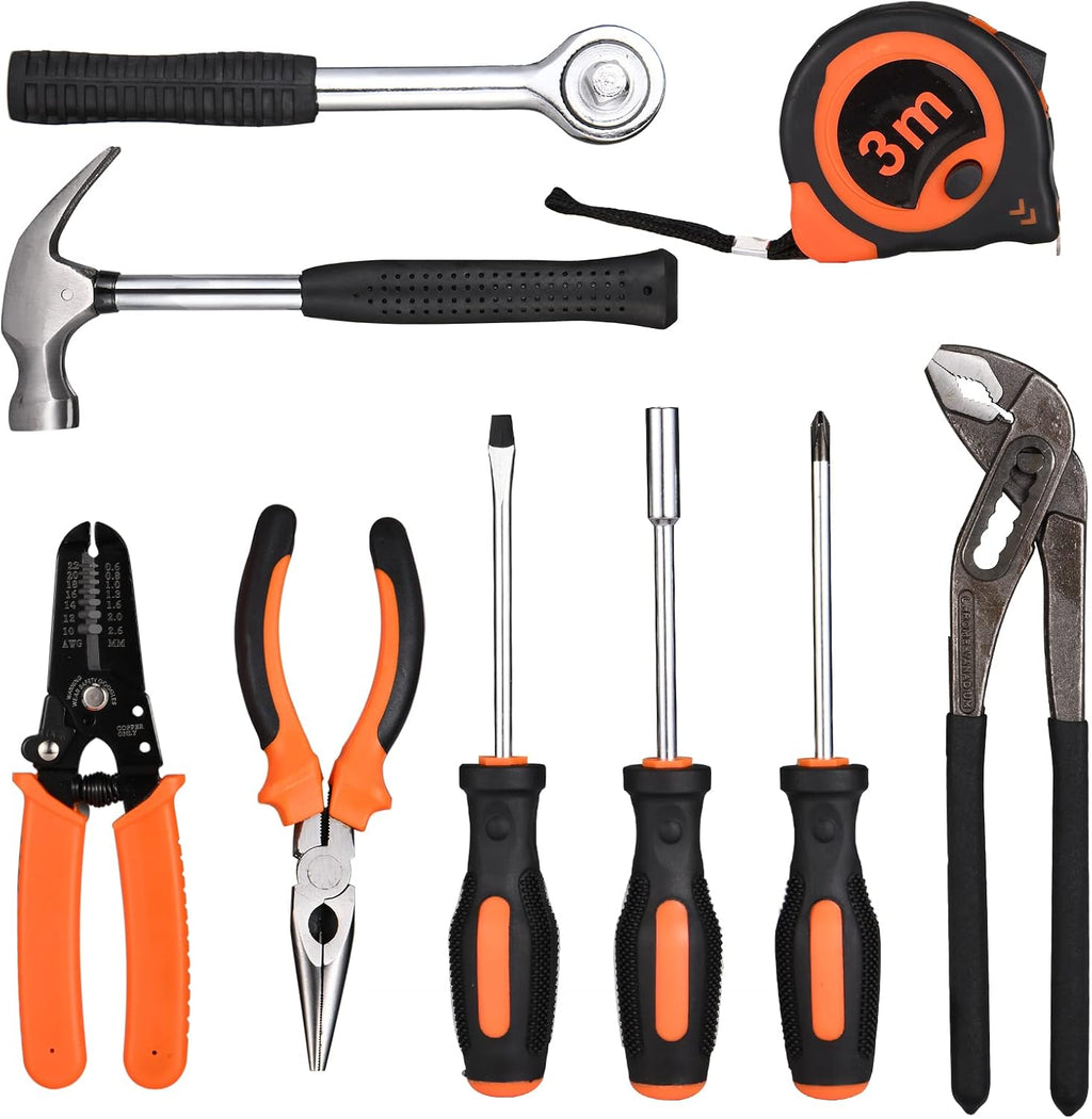 130 Piece Household Tool Kit Set with Toolbox Storage Case R516