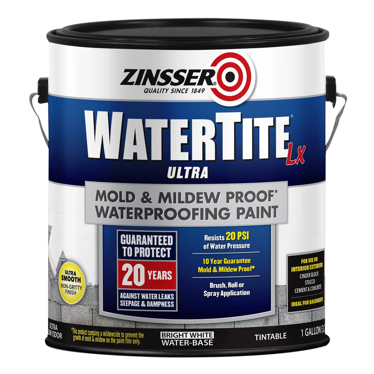 White Waterproofing Paint, 1 gallon, 2 Pack G839