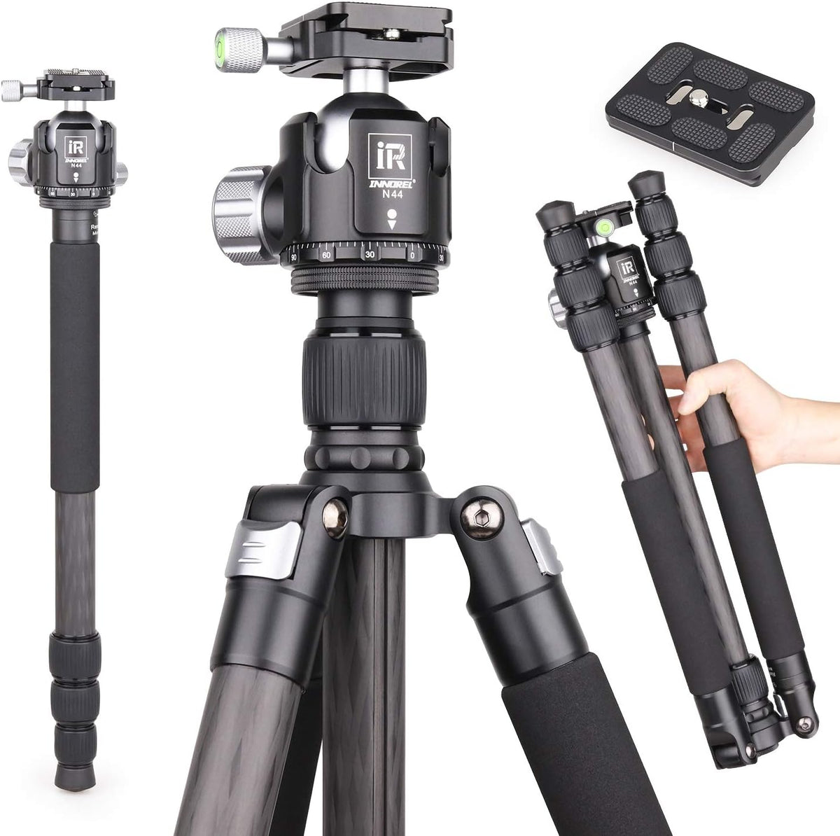 Carbon Fiber Tripod Heavy Duty Compact Stand C21074