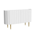 White Wood Two Door Console W7111