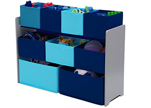White/Pink Toy Organizer with Storage Bins H958856