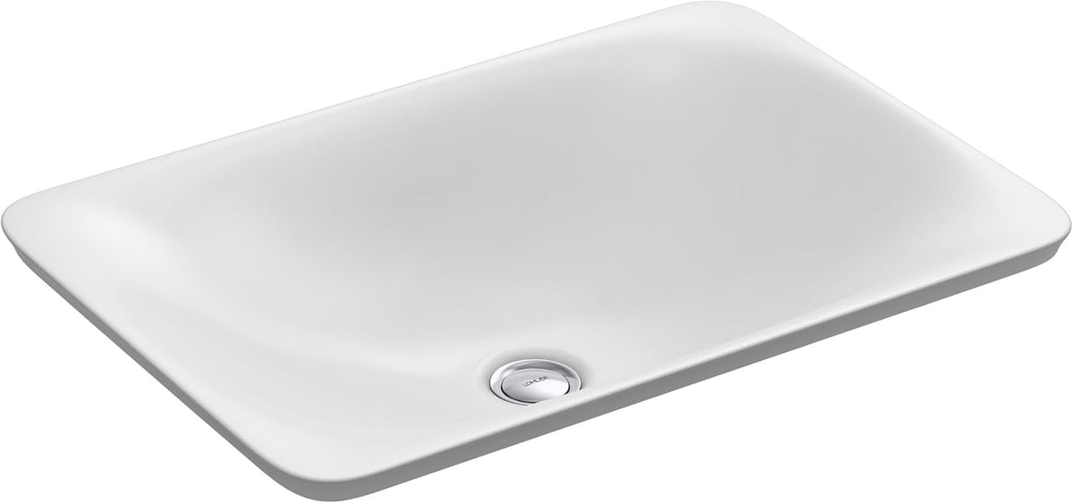 White Rectangular Bathroom Sink V826