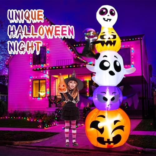 8FT Halloween Inflatable Decorations with Built-in LED Light K850884