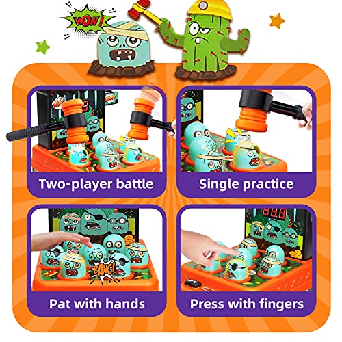Arcade Whack Game Mole Mini Electronic Hammering Pounding Toy V6762