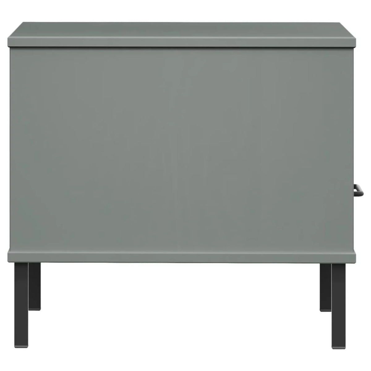 Pine Wood Bedside Cabinet with Storage Drawer and Open Compartment O50425
